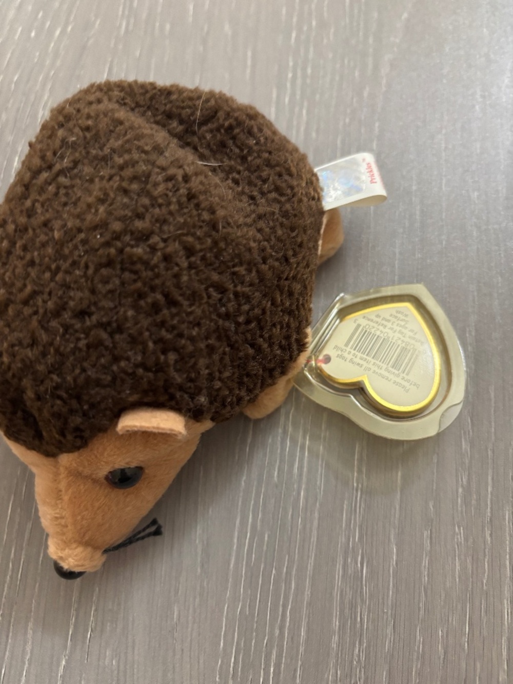 TY beanie baby hedgehog prickles